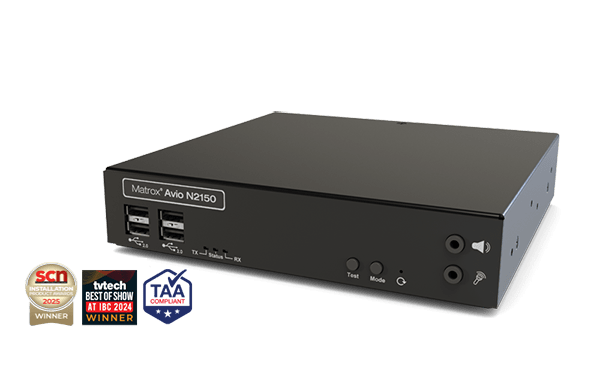 Matrox Avio N2150 Avio 2 IPMX ST 2110 IP KVM extender