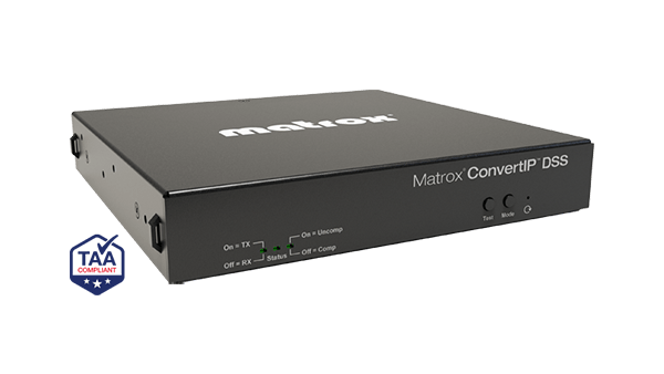 Matrox ConvertIP Series IPMX ST 2110 encoder decoder converter
