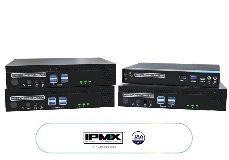 Matrox Maevex MGX Series encoder and decoder hardware units